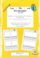 Vorschau - Arbeitsblätter - Lies, male und schreibe! (Kl. 1) Teil 20 "Ü/ü" - passend zu Flex und Flora - Deckblatt
