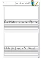 Vorschau - Arbeitsblätter - Lies, male und schreibe! (Kl. 1) Teil 20 "Ü/ü" - passend zu Flex und Flora - Seite 3