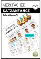 Vorschau - Arbeitsblätter - Merkfächer - Satzanfänge - Arbeitsblätter - Spielstunde - Deckblatt