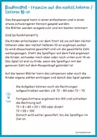 Vorschau - Arbeitsblätter - Raupenspiel - Ergänzen auf den nächst höheren/tieferen 10er - Seite 1