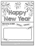 Vorschau - Arbeitsblätter - New Year (Silvester) 2024/25 Klappheft -Englisch- - Seite 2