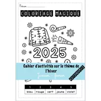 Aperçu - Feuilles d'exercices - Cahier d'activités hiver - janvier - février - Page de couverture