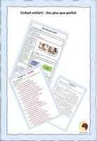 Vorschau - Arbeitsblätter - Einfach erklärt! - Das plus-que-parfait - Deckblatt