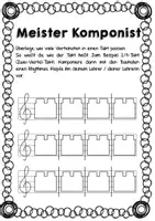Vorschau - Stundenentwürfe - Musik: Meister Komponist - Rhythmen komponieren und Takte kennenlernen - Seite 3