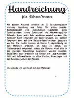 Vorschau - Stundenentwürfe - Dauerkalender basteln - Gestaltungsideen und Anleitungen für das ganze Jahr! - Seite 1