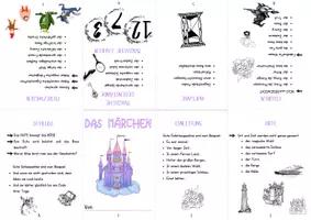Vorschau - Arbeitsblätter - Faltbuch Märchen - Deckblatt