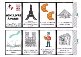 Vorschau - Arbeitsblätter - Mini Livre A Paris 3 Versionen (Leporello) - Deckblatt