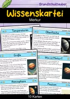Vorschau - Bildkarten - Wissenskartei - Merkur | Planeten | Astronomie - Deckblatt