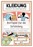 Vorschau - Spiele - KLEIDUNG Brettspiel für die Satzerarbeitung - Deckblatt