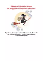 anteprima - Esercizi - Il Magico Volo della Befana; Un Viaggio tra Geometria e Numeri- classi III/V con narrazione immersiva e tavola di controllo - Pagina di copertina
