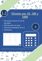 Vista previa - Hojas de trabajo - División por 10, 100 y 1000 | matemáticas | 26 columnas - Portada