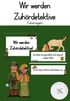 Vorschau - Bildkarten - Wir werden Zuhördetektive - Deckblatt