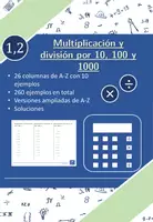 Vista previa - Hojas de trabajo - Multiplicación y división por 10, 100 y 1000 | matemáticas | 26 columnas - Portada