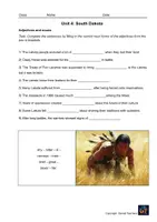 Vorschau - Arbeitsblätter - Worksheet Access 4 Unit 4_adjectives and nouns - Seite 1