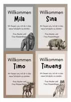 Vorschau - Bildkarten - Willkommenskarten fürs meue Schuljahr - Deckblatt