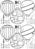 Vorschau - Mal- und Bastelvorlagen - Hot-air Balloon - 2025 Reflection / New Year (Klasse 6-9) - Seite 2