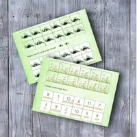 Vorschau - Stationenlernen - 🐰Hase Klettmappe schau genau & Zahlenreihe 1-12 - Deckblatt