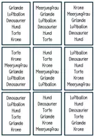 Vorschau - Spiele - Hundeblick Fasching Karneval Lies und schau genau Lesespiel visuelle Wahrnehmung - Seite 3