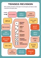 Vorschau - Arbeitsblätter - A Dice Game for Tenses Revision - Deckblatt