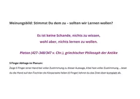 Vorschau - Arbeitsblätter - Sek I / Sek II Lernen lernen mit einem Bingo und der Kopfstandmethode - Seite 1