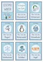 Vorschau - Spiele - Winter Lesespiel | Ich habe - wer hat? - Seite 1