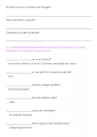 Vorschau - Test - test sur mots questions - Test zu Fragewörter (Französisch) - Seite 1