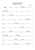 Vorschau - Arbeitsblätter - Klatschzettel mit einfachen Rhythmen im 5/4 Takt (Noten) - Seite 2