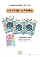 Vista previa - Unidades / Secuencias / Situaciones de Aprendizaje - LAVADORAS MULTIUSOS- Clasificación de palabras - Portada