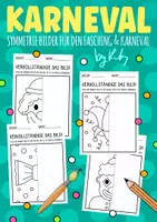 Vorschau - Mal- und Bastelvorlagen - Fasching & Karneval Symmetrie - Kunst für Vertretungsstunden - Deckblatt