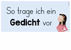 Vorschau - Poster - Gedichtvortrag - Kriterien (Tafelmaterial) - Seite 2