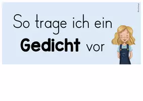 Vorschau - Poster - Gedichtvortrag - Kriterien (Tafelmaterial) - Seite 3