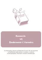 Vorschau - Arbeitsblätter - Romantik, Biedermeier & Vormärz - Deckblatt