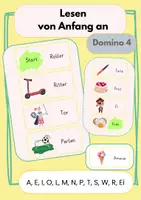 Vorschau - Stationenlernen - Lesen von Anfang an: Domino 4 - Deckblatt