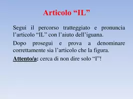 anteprima - Esercizi - Pronunciamo l'articolo "IL" con l'aiuto dell'iguana! - Pagina 1
