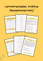 Vorschau - Stationenlernen - Materialpaket: Lernwörter/Logical (Frühling) - Deckblatt
