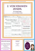 Vorschau - Arbeitsblätter - 2. Vom kranken Zeiserl - 8 Kinderlieder von Luise Adolpha LeBeau - Deckblatt