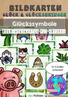 Vorschau - Bildkarten - Glück und Glücksbringer Bild-Wortkarten - Deckblatt