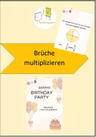 Vorschau - Stundenentwürfe - Brüche multiplizieren - Deckblatt