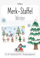 Vorschau - Spiele - Merk -Staffel Winter (Sportunterricht, Bewegungspause) - Deckblatt