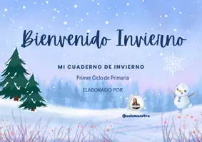 Vista previa - Hojas de trabajo - Cuaderno Invierno - Portada