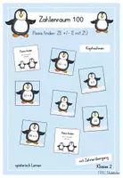 Vorschau - Spiele - Paare finden zum Aufgabenformat ZE +/- E mit Zehnerübergang ZR 100 - Deckblatt