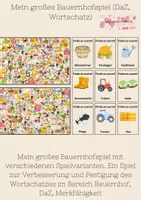 Vorschau - Spiele - Mein großes Wortschatzspiel (Bauernhof, DaZ) - Deckblatt