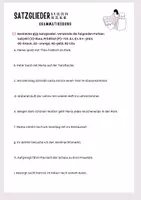Vorschau - Arbeitsblätter - Alle Satzglieder bestimmen - Deckblatt