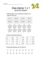 Vorschau - Arbeitsblätter - Arbeitsblätter KLEINES 1x1 gemischte Aufgaben - Seite 3