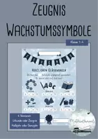 Vorschau - Anderer Materialtyp - Zeugnis Wachstumssymbole Klasse 1 bis 4 - Deckblatt