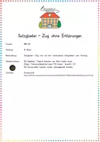 Vorschau - Präsentationen/Tafelbilder - Satzglieder bestimmen: Satzglieder-Zug (Tafelmaterial) - Deutsch - Kl. 3/4 - Seite 1