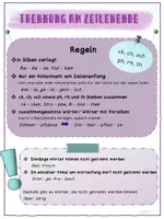 Vorschau - Fördermaterial/Inklusion - Schaubild zur den Worttrennungsregeln - Seite 1
