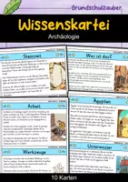 Vorschau - Bildkarten - Wissenskartei - Archäologie | Geschichte - Deckblatt