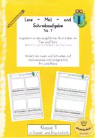 Vorschau - Arbeitsblätter - Lies, male und schreibe! (Kl. 1) Teil 7 "sch" - passend zu Flex und Flora - Deckblatt