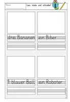 Vorschau - Arbeitsblätter - Lies, male und schreibe! (Kl. 1) Teil 10 "B/b" - passend zu Flex und Flora - Seite 2